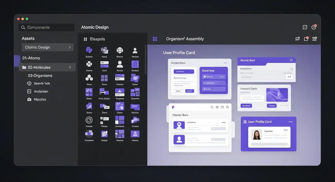 Interfaz de usuario Figma: Diseño Atómico
