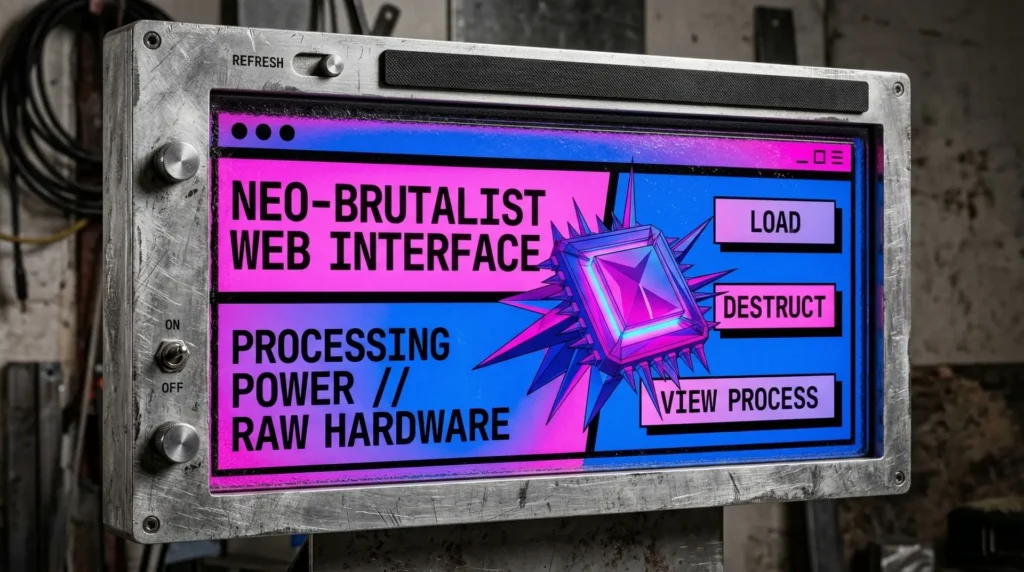 Guía Definitiva del Neobrutalismo en Diseño Web (2026): La Estética de Alto Rendimiento que Desafía las Reglas